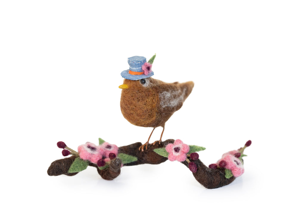 Jules Bianchi - Sassy Little Bird with Flowers