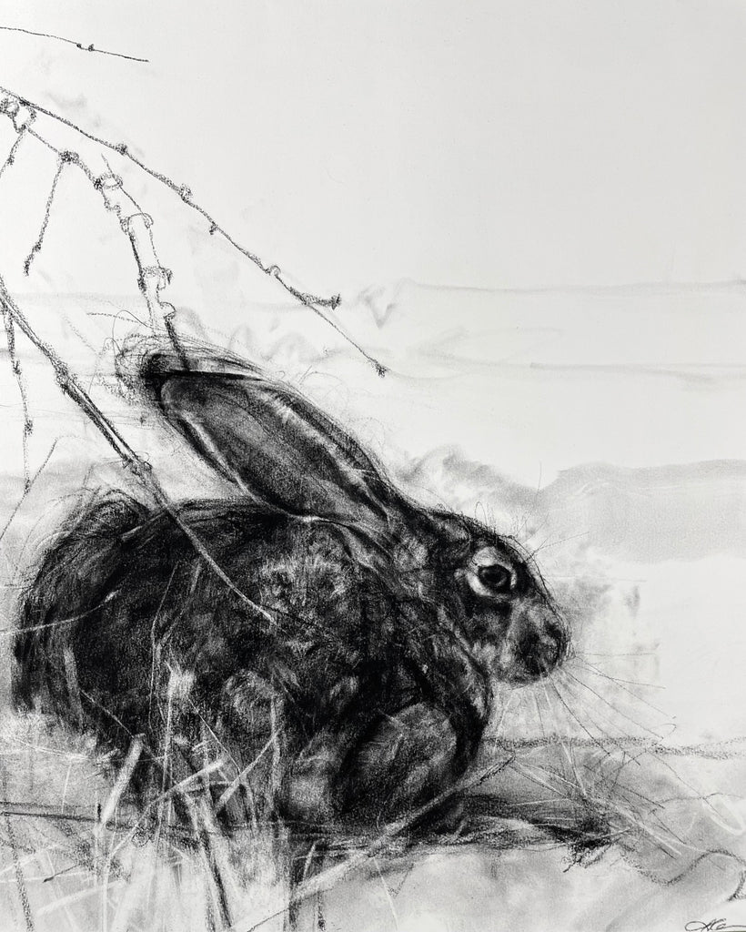 April Coppini - African Savannah Hare, vigilant