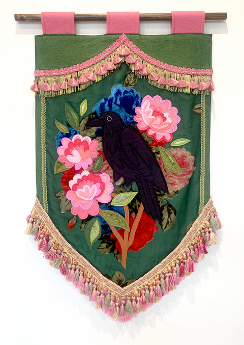 Kathryn Balistreri - Crow and Peonies
