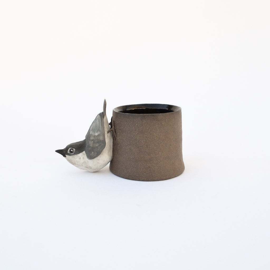 Sarah Conti - Pygmy Nuthatch Handled Cup
