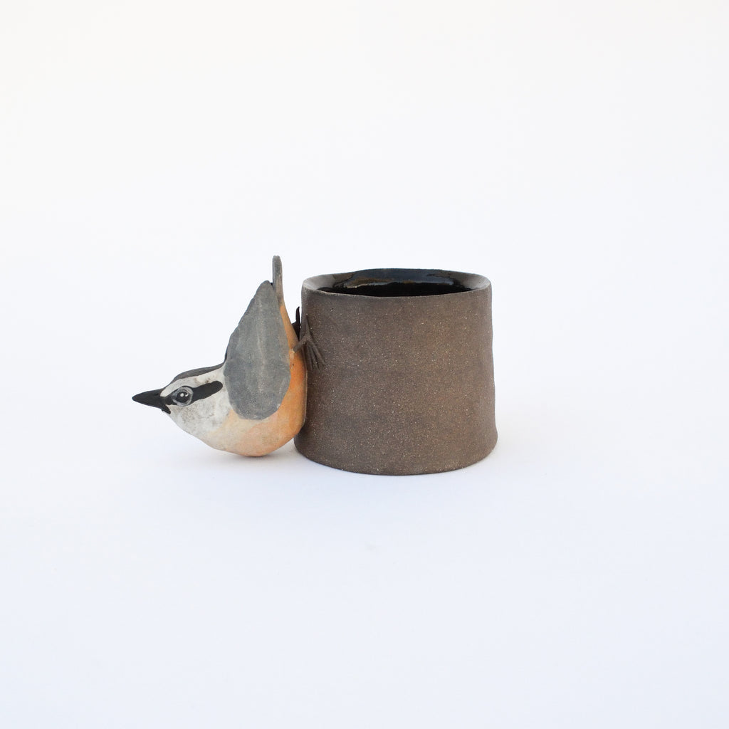 Sarah Conti - Red-Breasted Nuthatch Handled Cup
