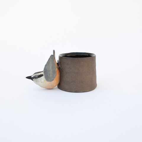 Sarah Conti - Red-Breasted Nuthatch Handled Cup
