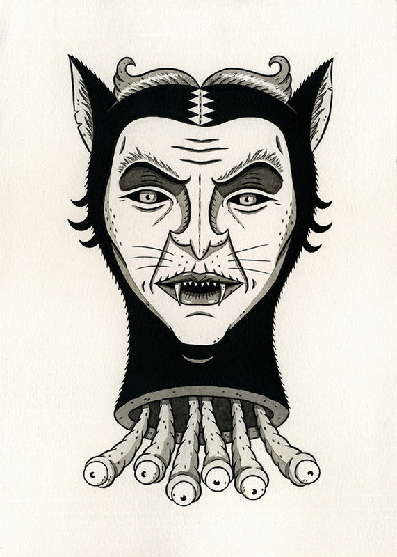 Jon MacNair - Cat Head with Parasites