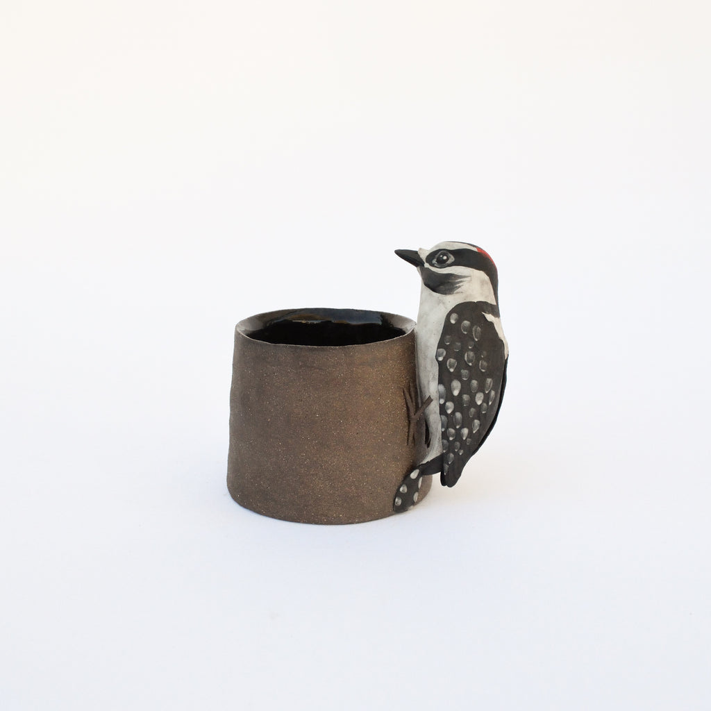Sarah Conti - Downy Woodpecker Handled Cup (II)