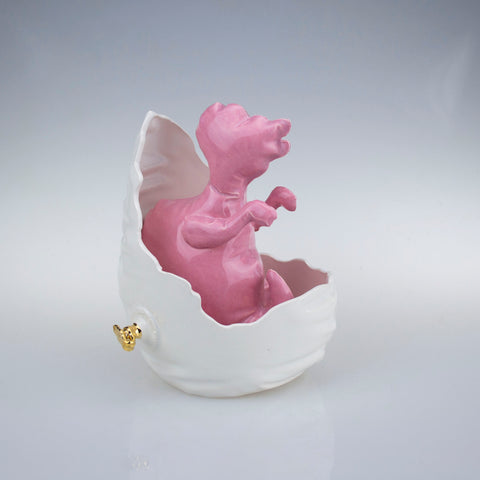Brett Kern - Pink Inflatable Maiasaura with Egg