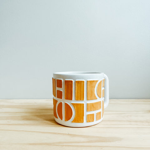 Carved Color Ceramics - Color Block Mustard