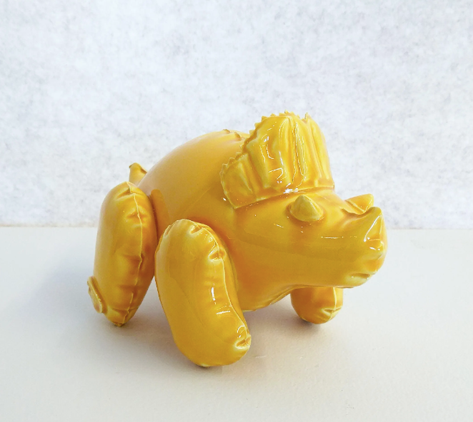 Brett Kern - Inflatable Triceratops (Yellow)