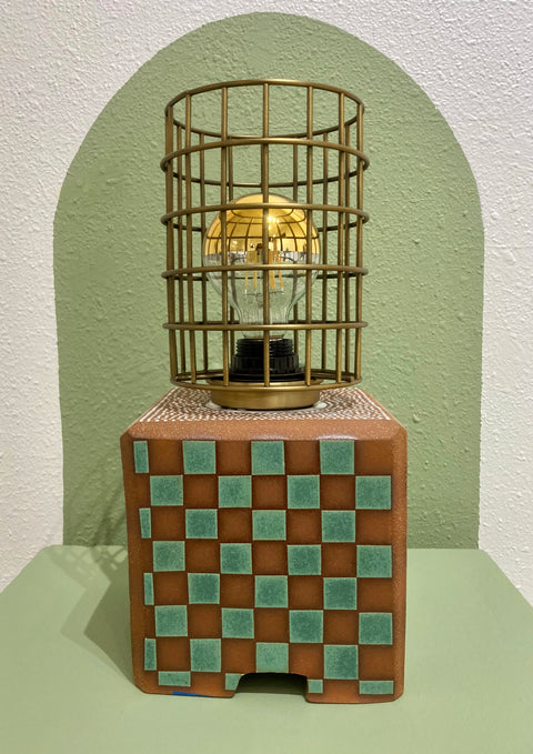 Didem Mert - Green Machine Checkered Lamp